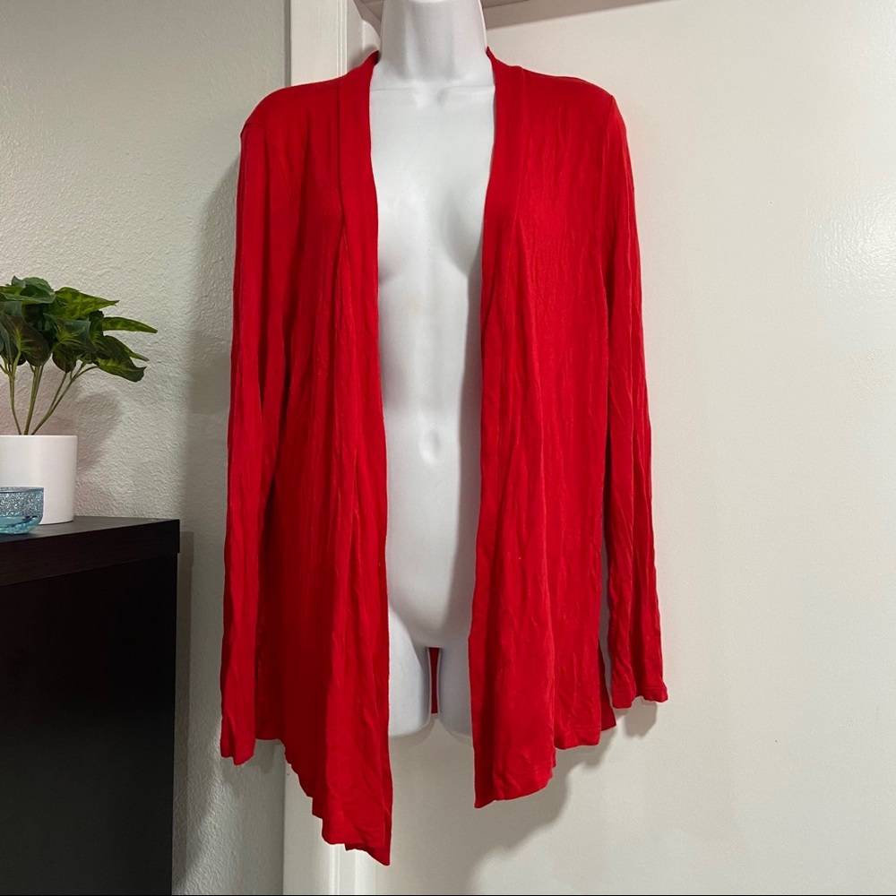 Simple Red Cardigan